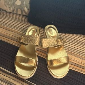 Size 9 Michael Kors Gold